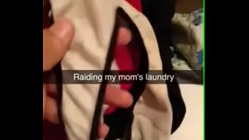 rubbing cock on my mom's panties